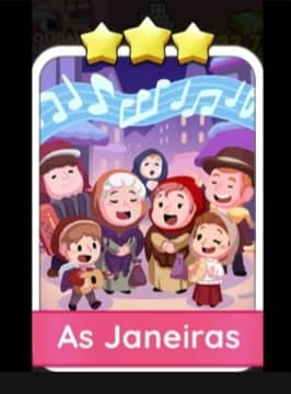 As Janeiras - 3🌟 Set 11 - Monopoly Go Sticker