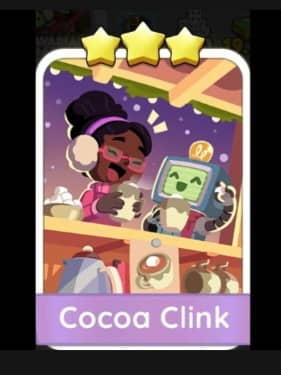 Cocoa Clink  - 3🌟 Set 10 - Monopoly Go Sticker