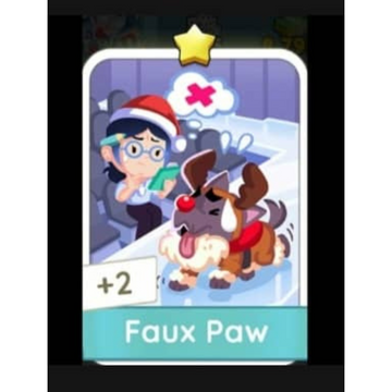 Faux Paw - 1🌟 Set 3 - Monopoly Go Sticker