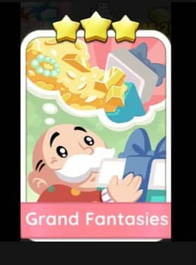 Grand Fantasies - 3🌟 Set 8 - Monopoly Go Sticker