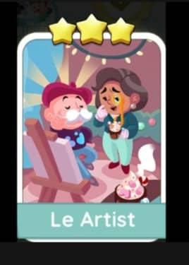 Le Artist - 3🌟 Set 7 - Monopoly Go Sticker