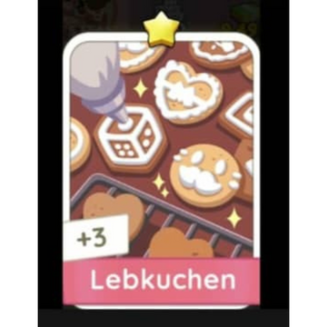 Lebkuchen - 1🌟 Set 4 - Monopoly Go Sticker