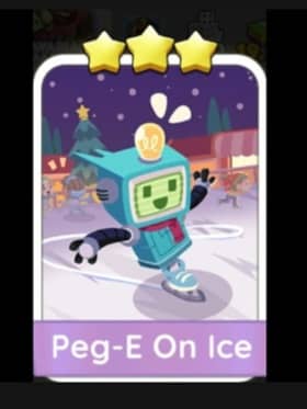 Peg-E On Ice - 3🌟 Set 10 - Monopoly Go Sticker