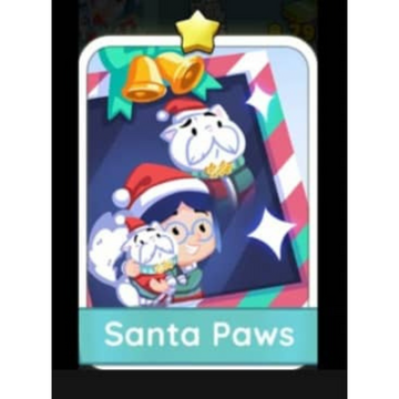 Santa Paws - 1🌟 Set 3 - Monopoly Go Sticker