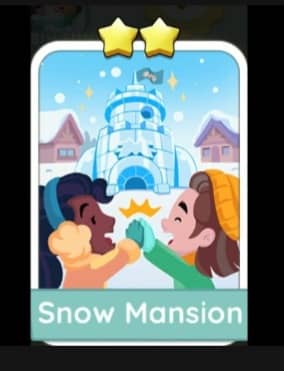 Snow Mansion - 2🌟 Set 7 - Monopoly Go Sticker