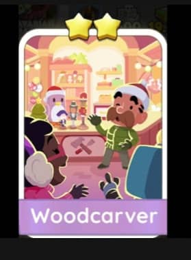 Woodcarver - 2🌟 Set 10 - Monopoly Go Sticker