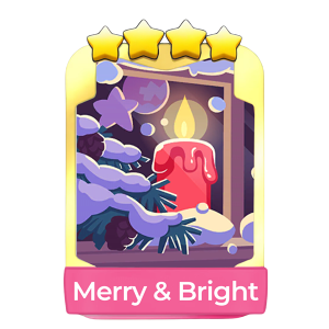 Merry & Bright 4Stars-S11-7 Golden Blitz Monopoly Go Sticker-Scheduled to be shipped on January 2