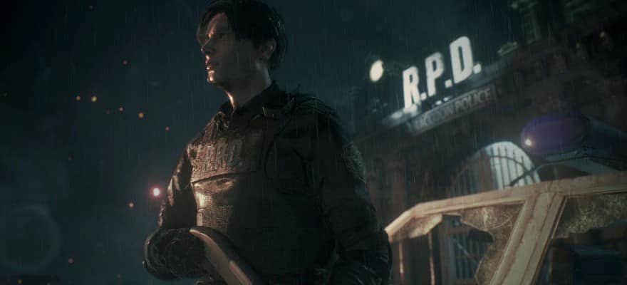 Leon in Resident Evil 2