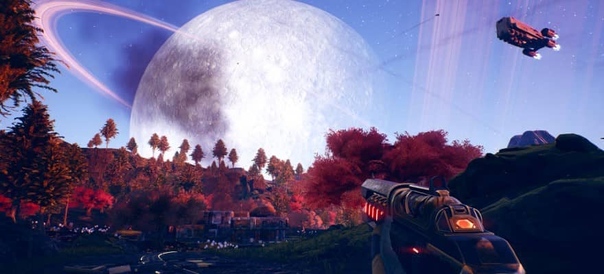 The Outer Worlds - player in planet